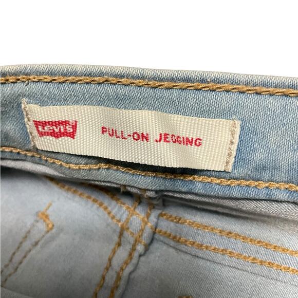 Levi’s Girl’s Pull on Stretch Skinny Jean Jeggings 2 Pack Blue Black Size 12 NWT - Picture 5 of 12